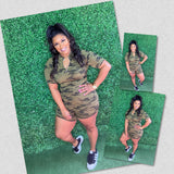 Hot Girl Two Piece Camo Set